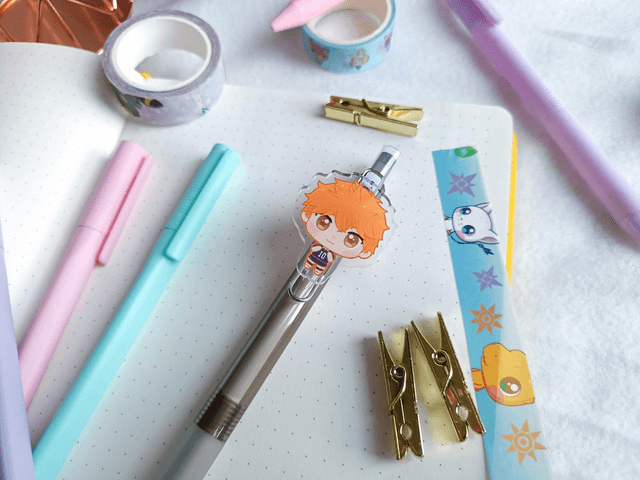 Bolígrafo/Pen Haikyuu - Hinata, Nishinoya