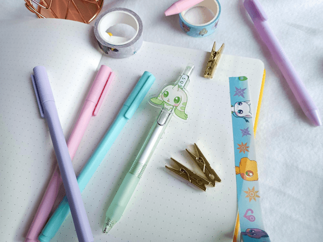 Bolígrafo/Pen Digimon - Digivice, Teriermon, Patamon, Angewomon