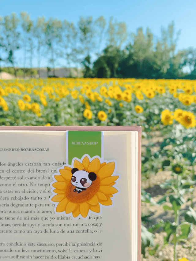Kyu Girasol/Sunflower - Marcapáginas magnético/Magnetic Bookmark