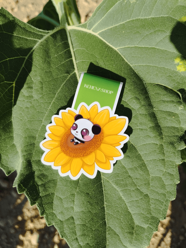 Kyu Girasol/Sunflower - Marcapáginas magnético/Magnetic Bookmark